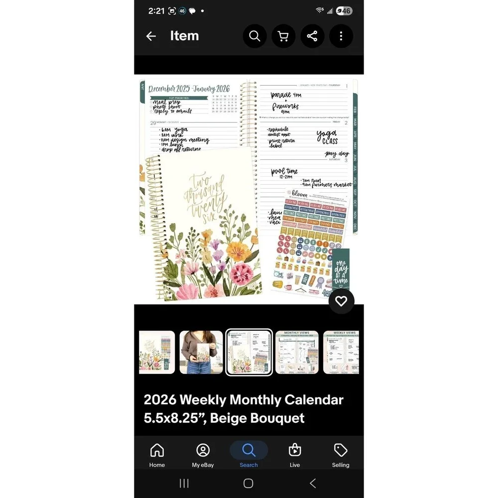 2026 Monthly Planner/Calendar - 9'' x 11